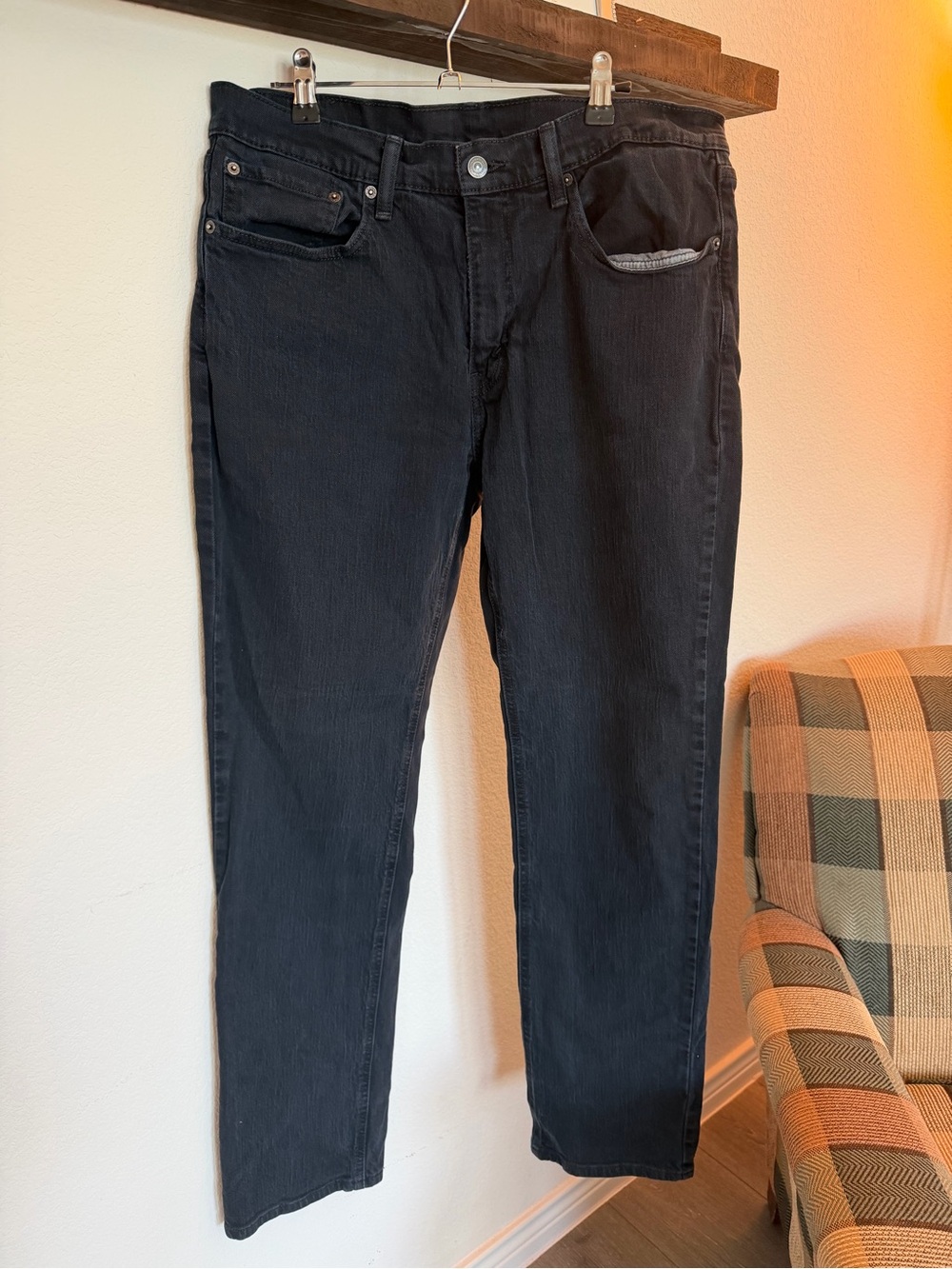 Levi's Men's Straight Jeans in Black